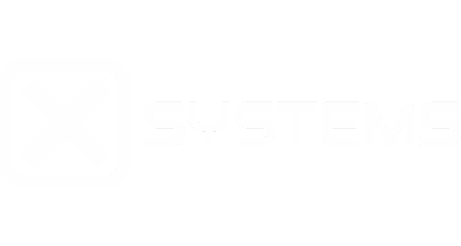 x systems Logo White